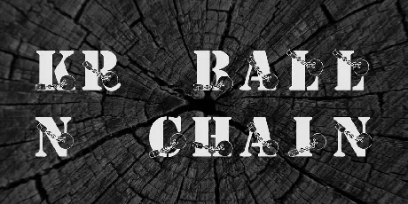 KR Ball N Chain font