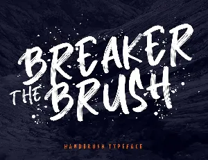 Breaker The Brush font