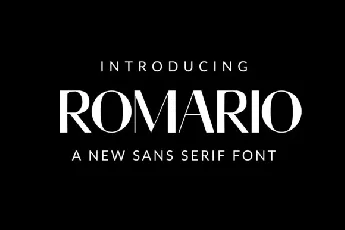 Romario Sans Serif font