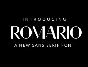 Romario Sans Serif font