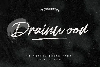 Drainwood font