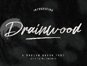 Drainwood font