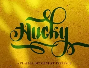 Hucky Calligraphy font