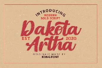 Dakota Artha font