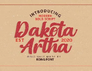 Dakota Artha font