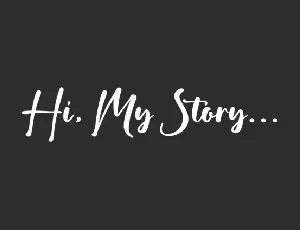Hi My Story font