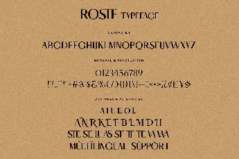 Roste font