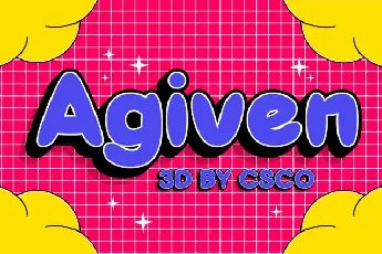 Agiven 3D font