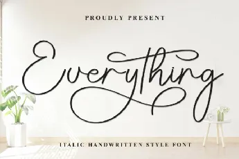 Everything Script font