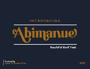 Abimanue font