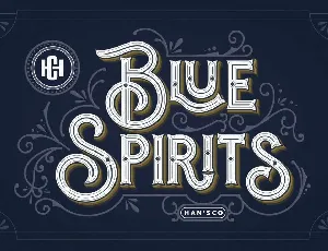 Blue Spirits font