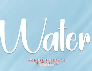 Water Script font