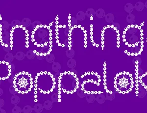 Kingthings Poppalok font