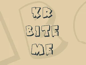 KR Bite Me font