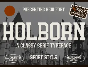 Holborn font