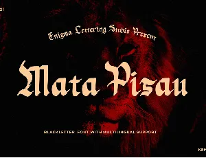 Mata Pisau font