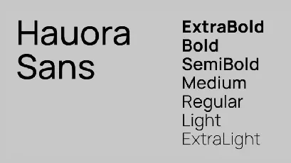 Hauora Family font