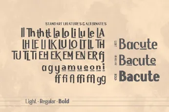 Bacute font