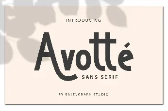 Avotte font