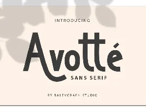 Avotte font