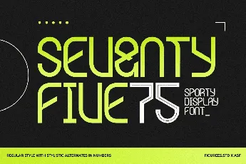 Seventy Five font