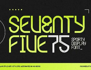 Seventy Five font