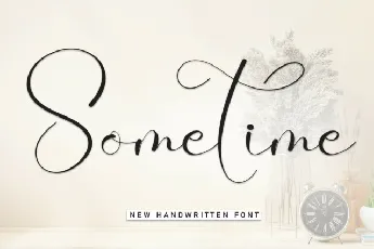 Sometime Calligraphy font