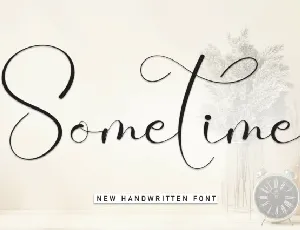 Sometime Calligraphy font