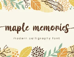 Maple Memories Handwritten Script font