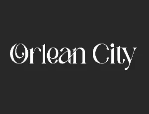 Orlean City Demo font