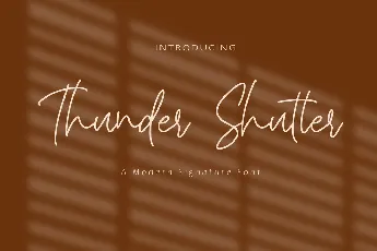 Thunder Shutter font