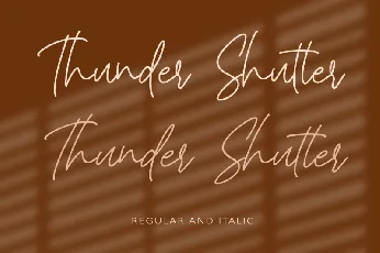 Thunder Shutter font