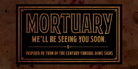 Mortuary font