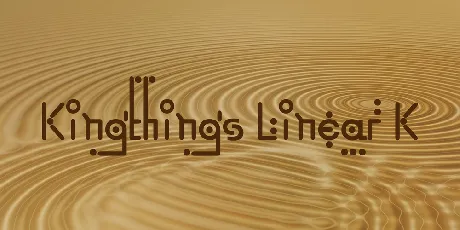 Kingthings Linear K font