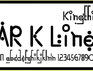 Kingthings Linear K font