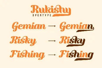 Rukishy Trial font