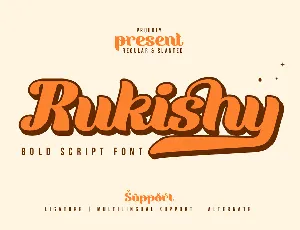 Rukishy Trial font