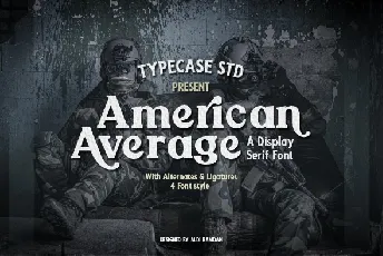 American Average font