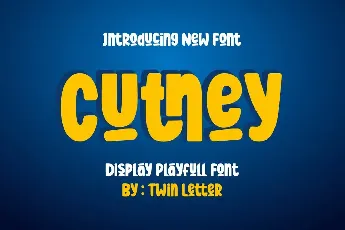 CUTNEY font