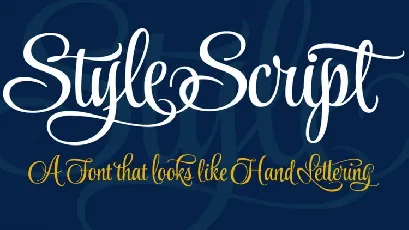 Style Script font