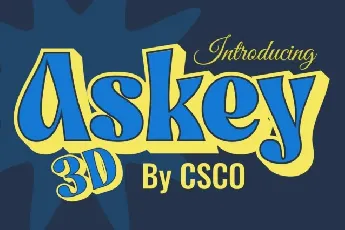 Askey 3D font