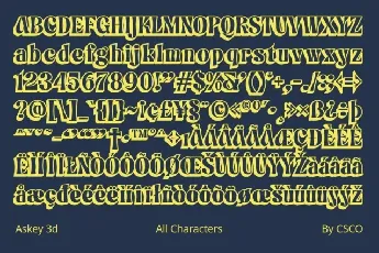 Askey 3D font