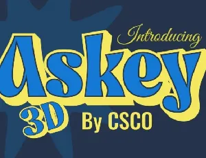 Askey 3D font