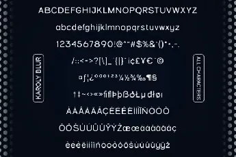 Karoly Blur font