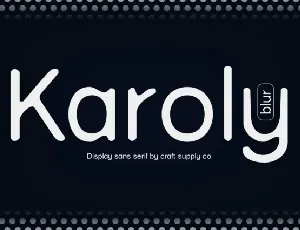 Karoly Blur font