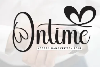 Ontime Calligraphy font