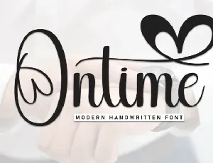 Ontime Calligraphy font