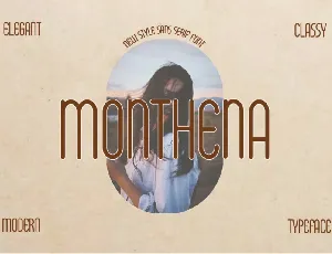 Monthena font