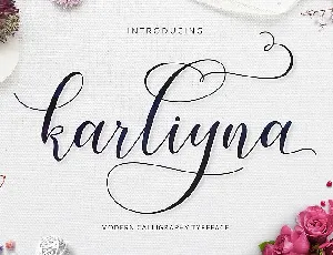 Karliyna Script font