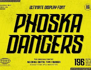 Phoska Dangers font